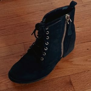 ALDO Ankle Combat Boots w/ zipper siding